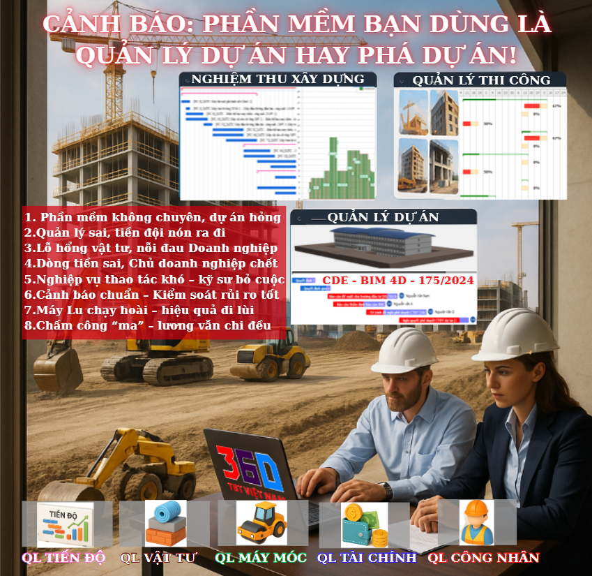 CẢNH BÁO: Bạn đang dùng phần mềm quản lý thi công mà tưởng là tốt, nhưng thực chất đang đánh cược!