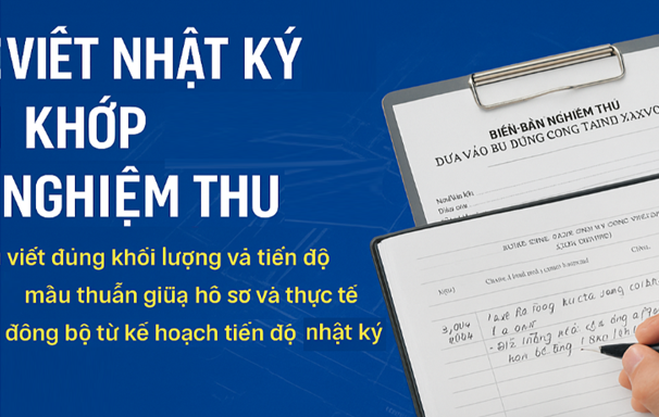 Cách viết nhật ký thi công khớp hồ sơ nghiệm thu