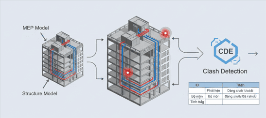 Ví dụ về quy trình xử lý va chạm được quy định rõ trong BEP.