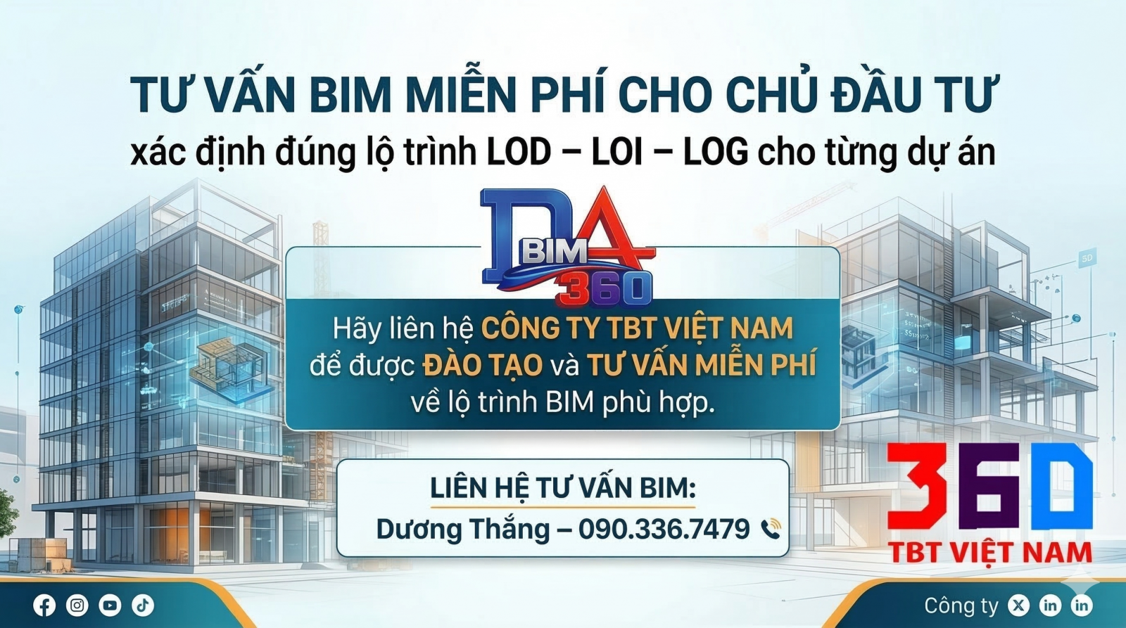 liên hệ TBT Việt Nam để được tư vấn miễn phí chính xác về BIM