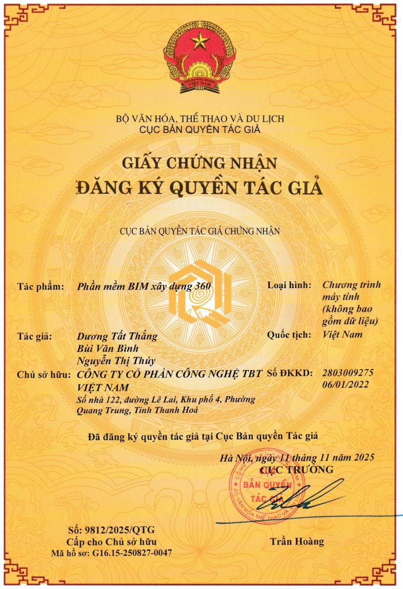 Giấy chứng nhận BIM xây dựng 360