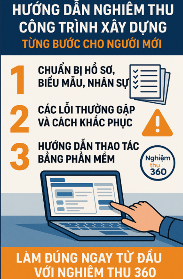 Hướng dẫn nghiệm thu công trình xây dựng từng bước cho người mới