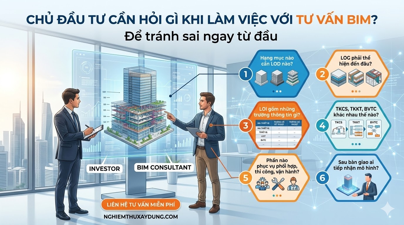 Chủ đầu tư cần hỏi gì trước khi ký hợp đồng BIM