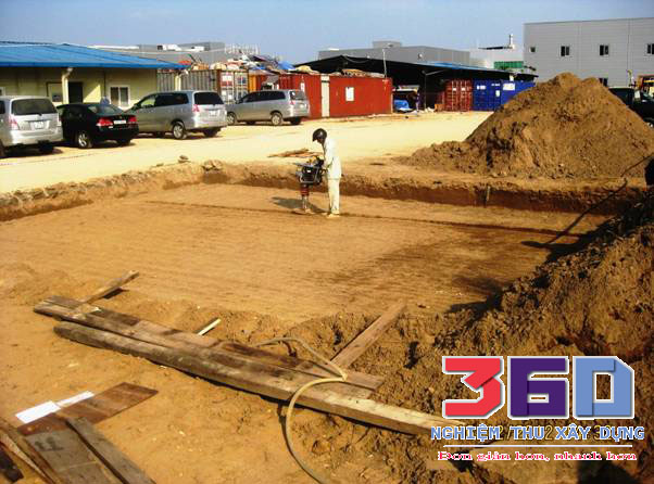 yêu cầu kĩ thuật của công tác lấp đất hố móng