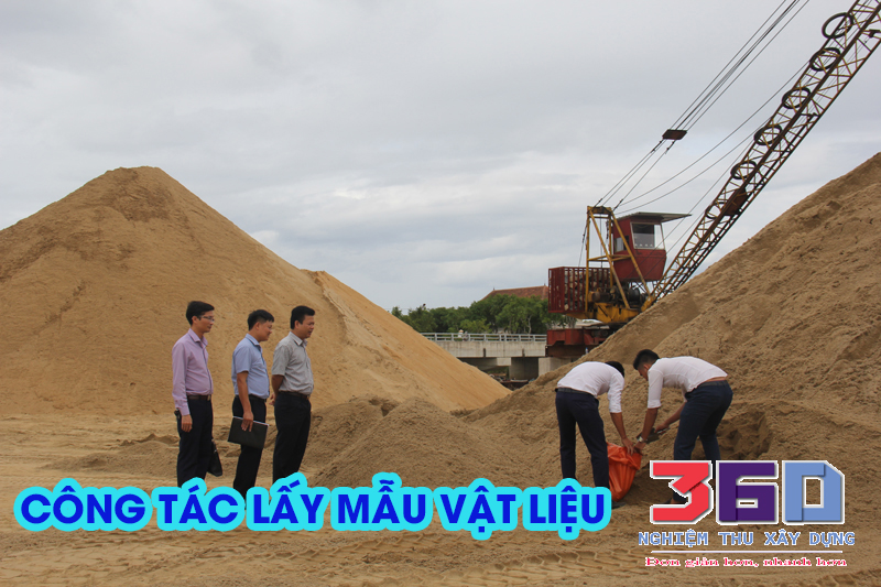[Hướng dẫn] công tác lấy mẫu thí nghiệm vật liệu xây dựng.