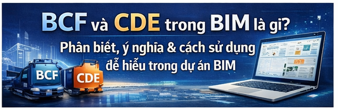 BCF và CDE trong BIM là gì? Phân biệt, ý nghĩa và cách sử dụng dễ hiểu trong dự án BIM