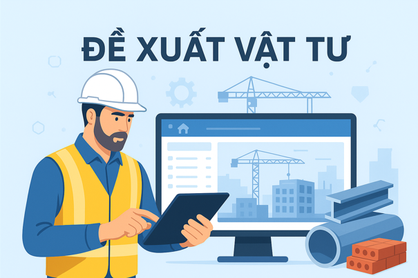 Hướng dẫn Đề xuất vật tư Trên phần mềm Quản lý thi công 360