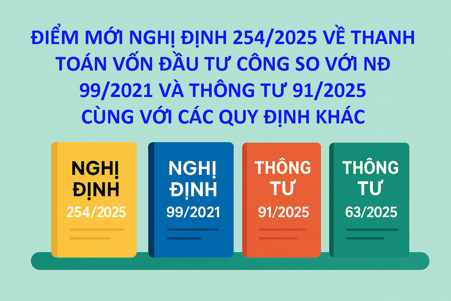 Điểm mới NĐ 254/2025 về thanh toán vốn với NĐ 99/2021 và Thông tư 91/2025, 96/2021, 63/2025 và PL