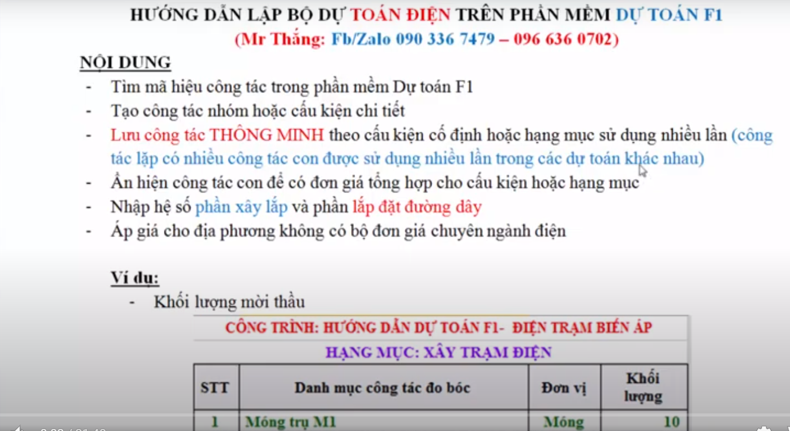 Hướng dẫn lập dự toán điện lực và điện đường dây, công ích trên phần mềm Dự toán F1