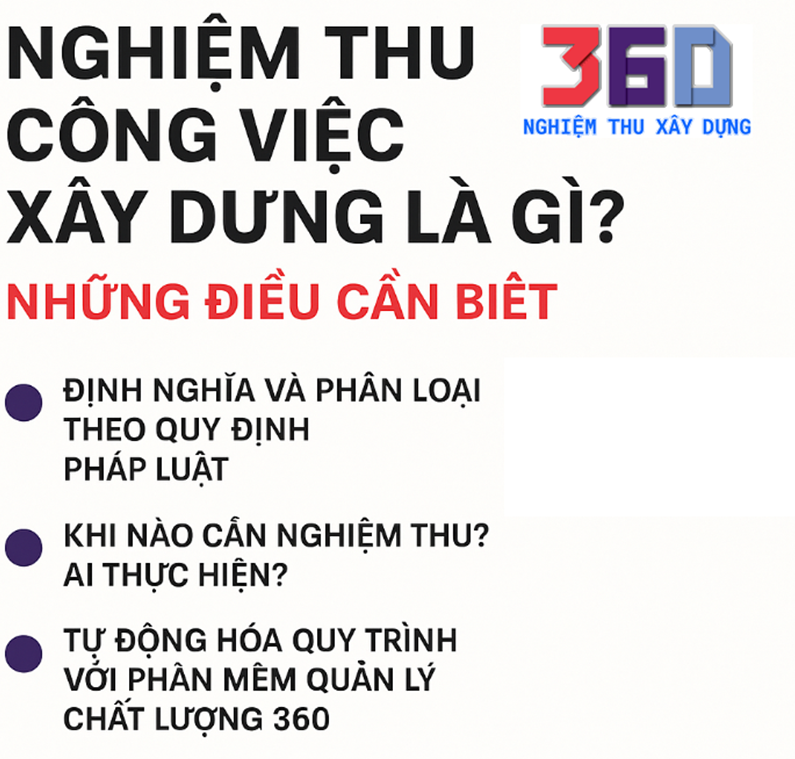 Nghiệm thu công việc xây dựng là gì Những điều cần biết