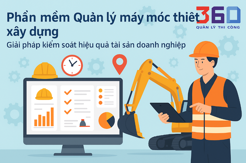 Phần mềm quản lý máy móc thiết bị xây dựng Giải pháp kiểm soát hiệu quả tài sản doanh nghiệp
