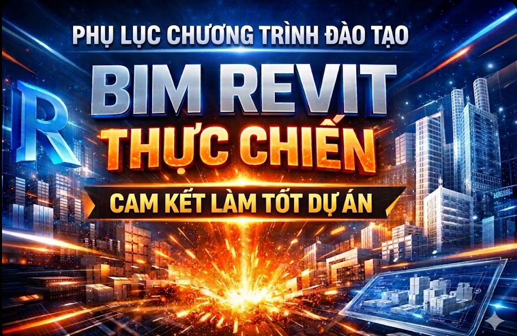 PHỤ LỤC: CHƯƠNG TRÌNH ĐÀO TẠO BIM REVIT THỰC CHIẾN CHI TIẾT
