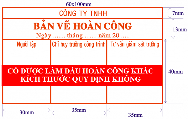 Có được làm dấu hoàn công khác quy định tại Thông tư 26/2016 không? [Tham khảo}