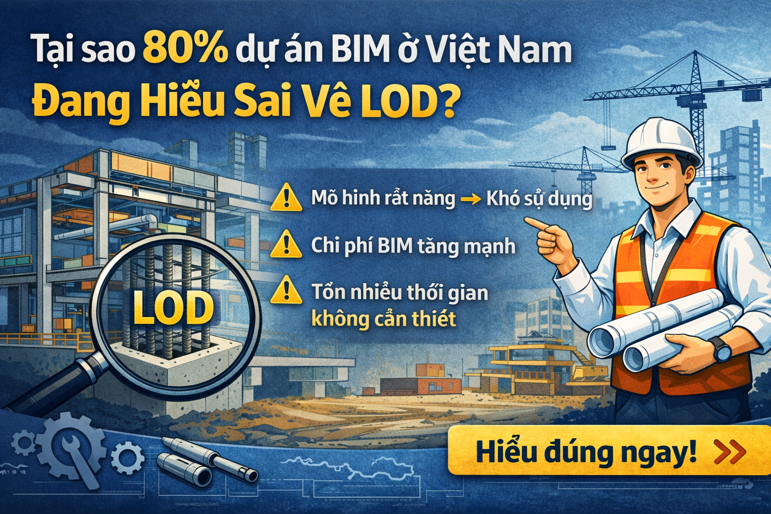 Bạn đã nói Tại sao 80% dự án BIM ở Việt Nam đang hiểu sai về LOD?
