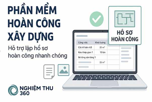Phần mềm hoàn công xây dựng Hỗ trợ lập hồ sơ hoàn công nhanh chóng