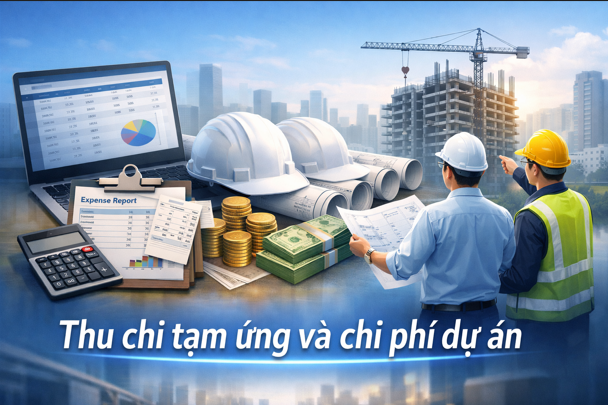 Hướng dẫn Thu chi tạm ứng và chi phí dự án Trên phần mềm Quản lý thi công 360